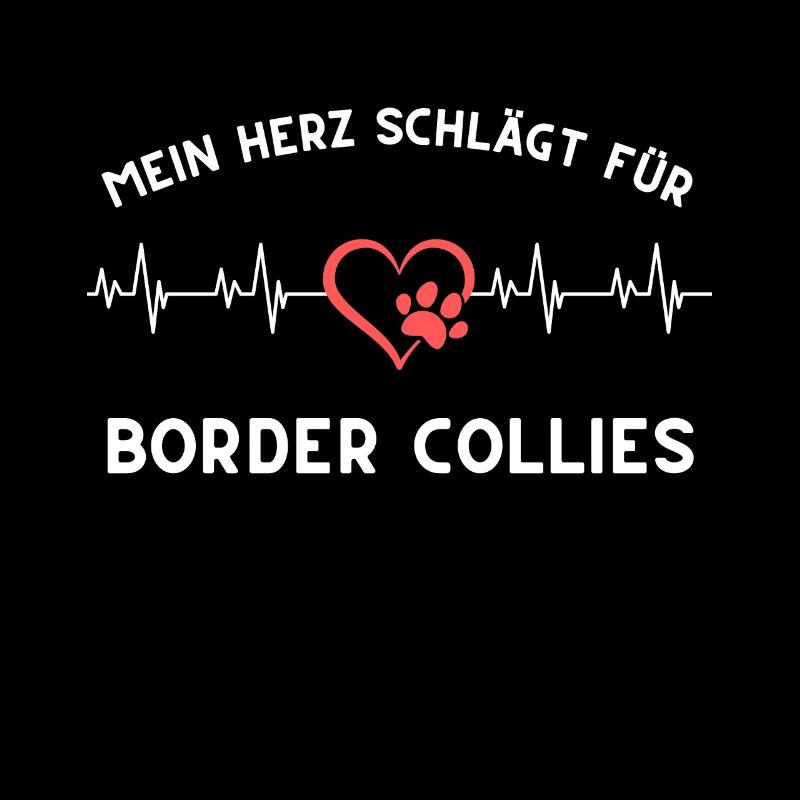 Herz schlägt border collie Geschenk Idee spruch