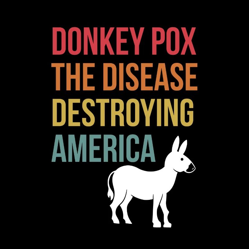 Donkey Pox America Flaggtröja