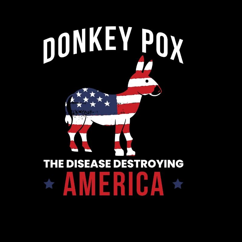 Donkey Pox America Flaggtröja