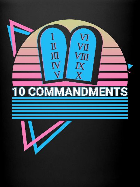 10 Commandements Christianisme Rétro