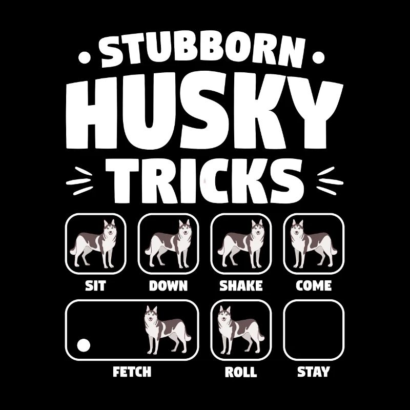 Stubborn Husky Tricks Funny Huskies