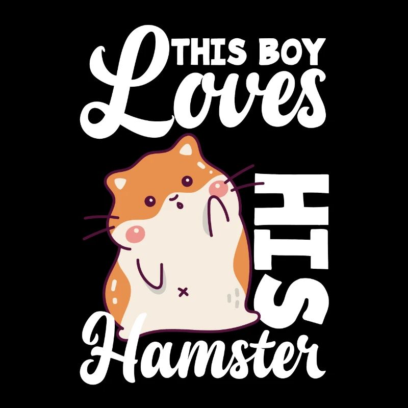 This boy loves his hamster
