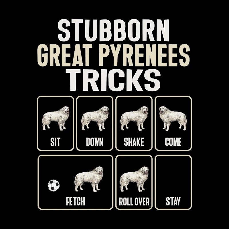 Great Pyrenees Dog Persistent Great Pyrenees Tric