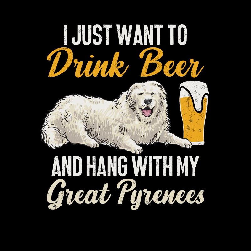 Grande bière de chien des Pyrénées