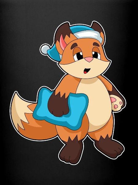 Fox Sleeping Night Cap