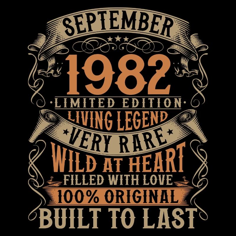 September 1982 Vintage Birthday Gift