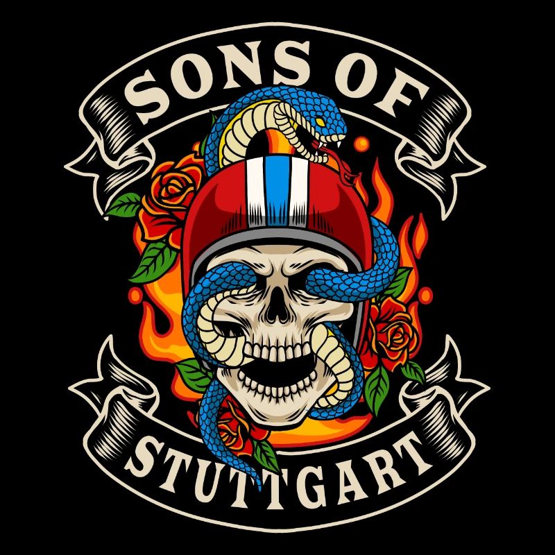 Stuttgart Biker Gift fils de Stuttgart