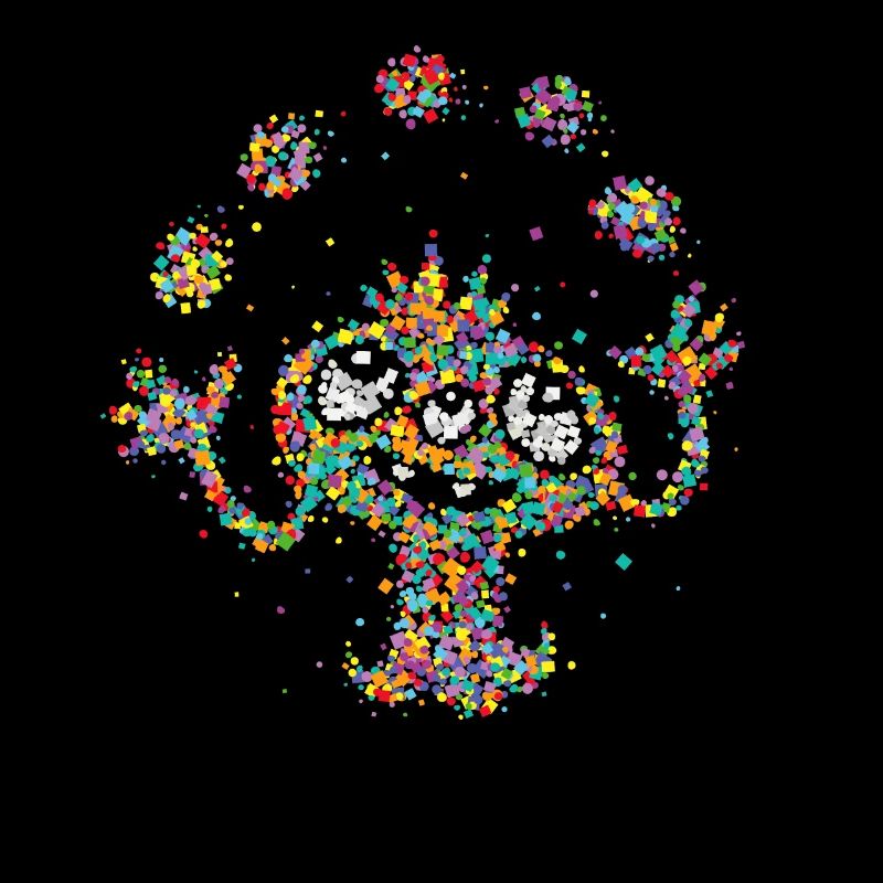 Confetti Monster Costume Remplacement Fastelovend Carnaval