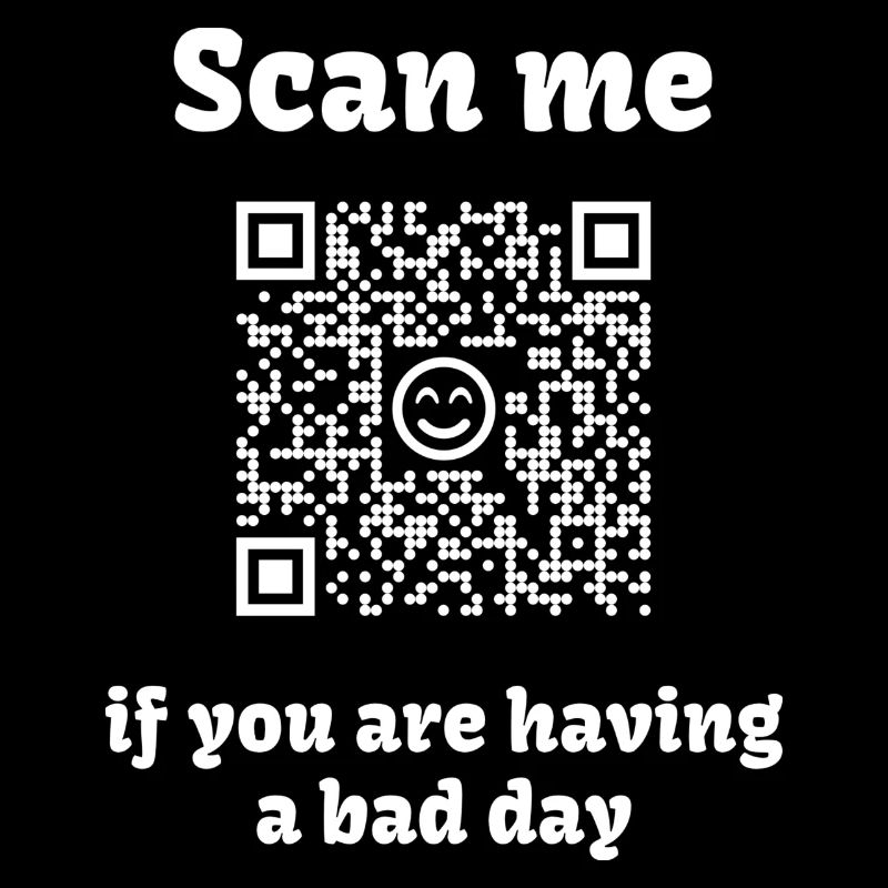 Code QR avec message sain
