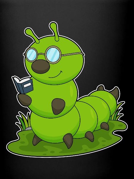 Caterpillar Nerd Book Glasses