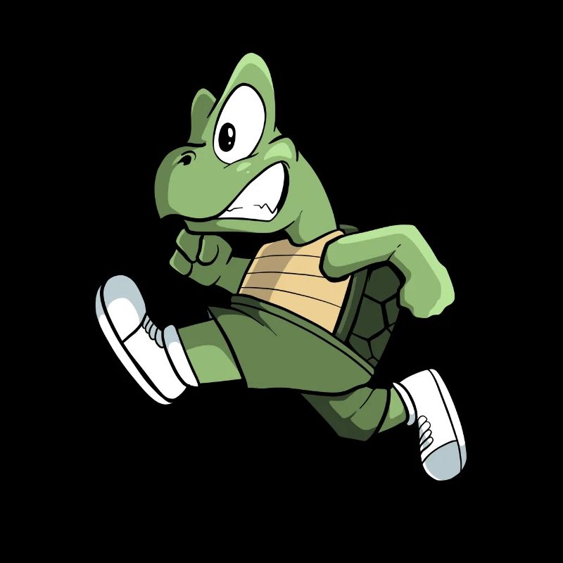 Sport Turtle runs