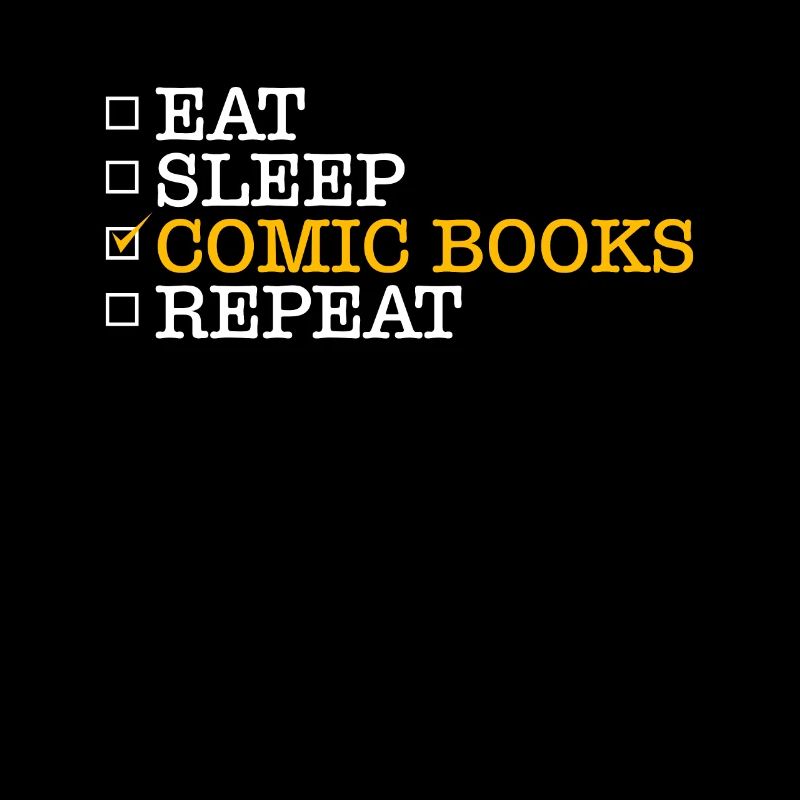 Eat Sleep Comic Books Repeat Shirt Geschenk