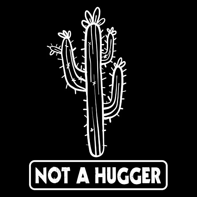 Pas de câlin Drôle de cactus sarcastique