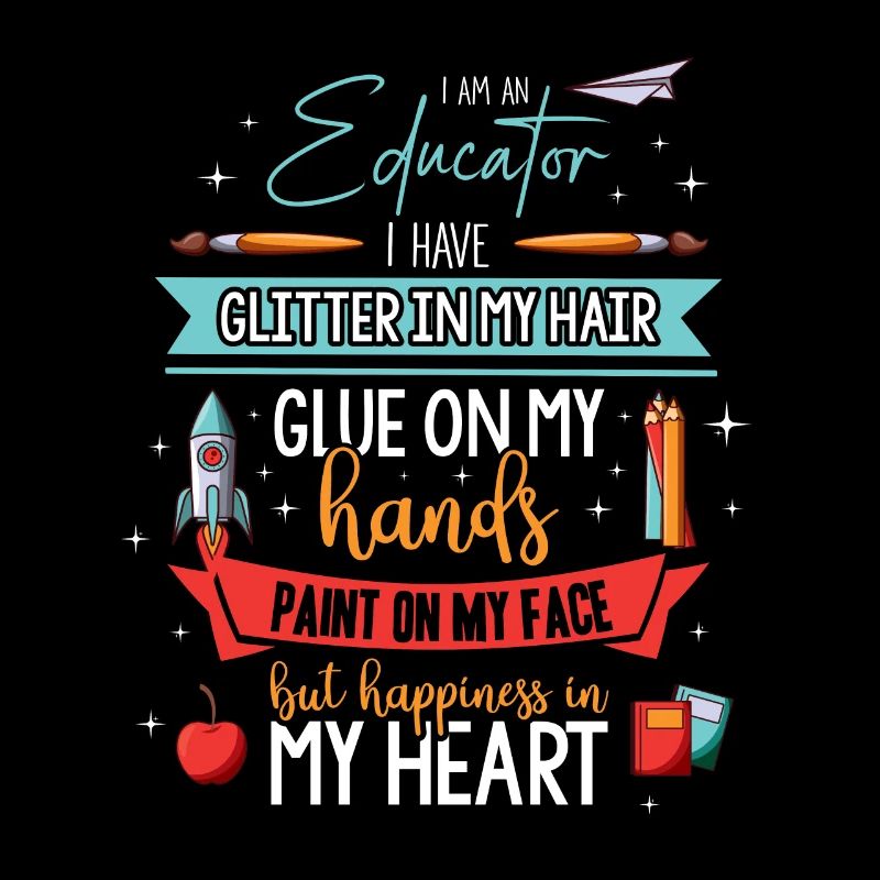 Glue on my hands Educator kindergarten