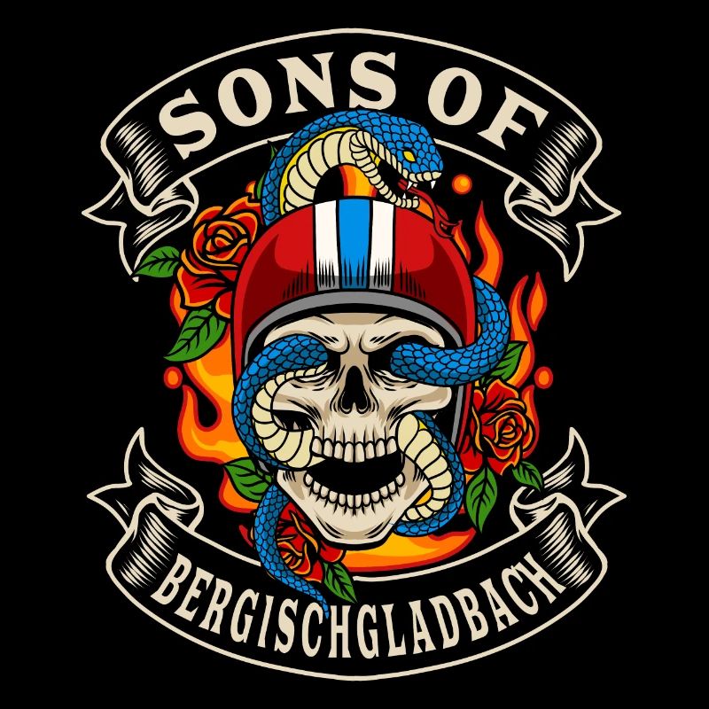 Biker Geschenk fils de Bergischgladbach