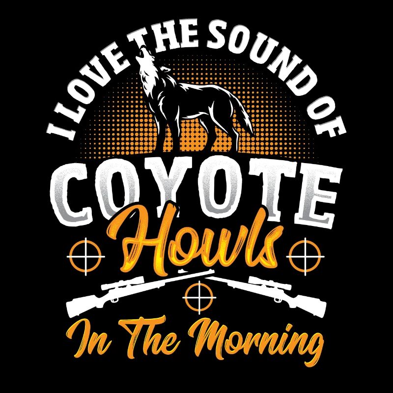 Conception de chasse au coyote pour un chasseur de coyotes
