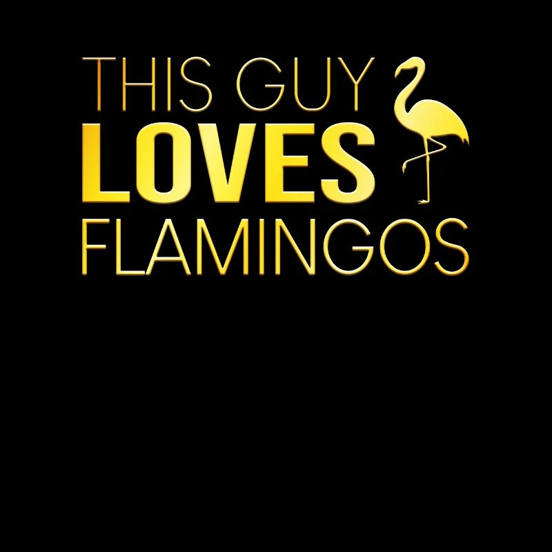 This guy loves flamingos