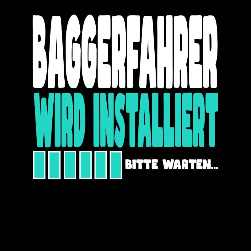 Baggerfahrer wird installiert