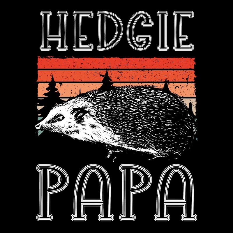 Netter Igelvater Retro