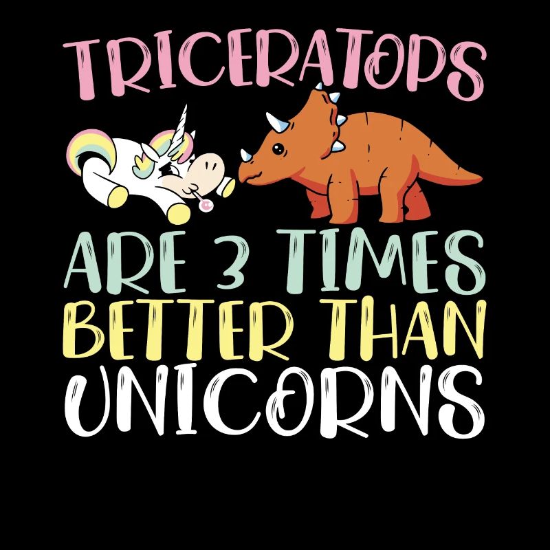 Triceratops sind 3 mal besser als Einhörner Dino