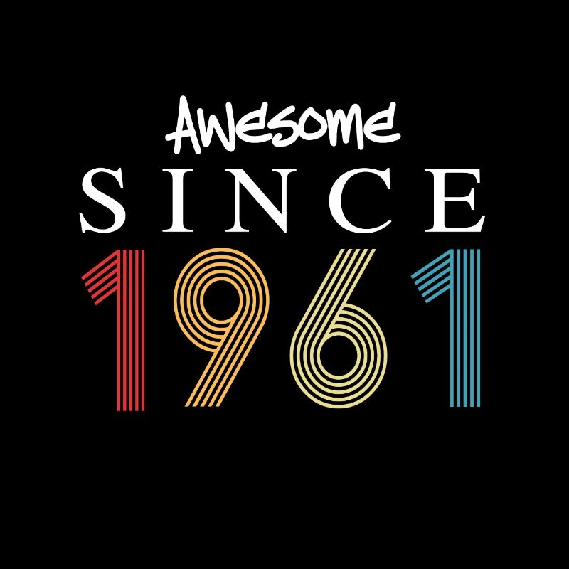 Awesome Since 1961 Geburtstag 1961 Vintage 1961