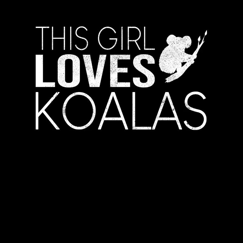 Mädchen Koala Spruch