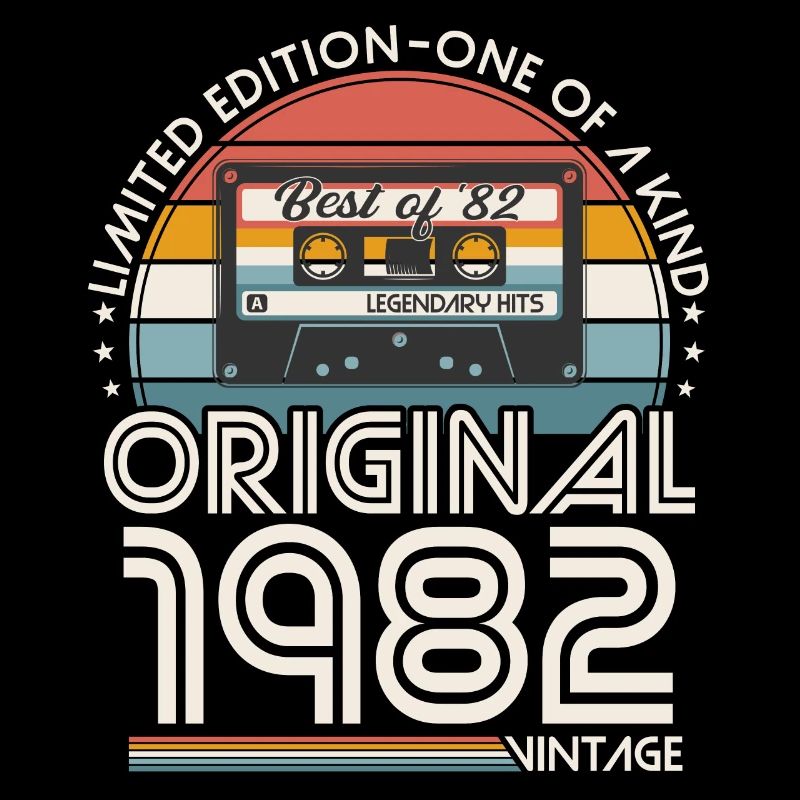 Né en 1982 Retro Birthday Gift