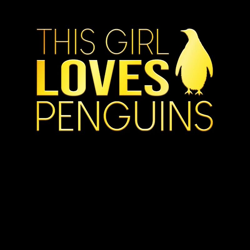 Mädchen Pinguin Spruch