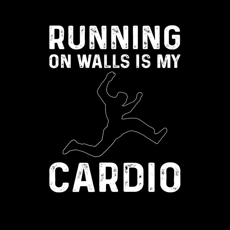Courir sur les murs, c’est mon cardio. Cours