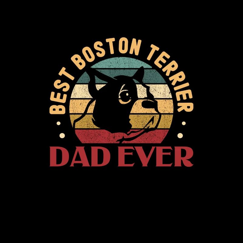 Boston Terrier Dad Hund Hunde Herrchen Geschenk