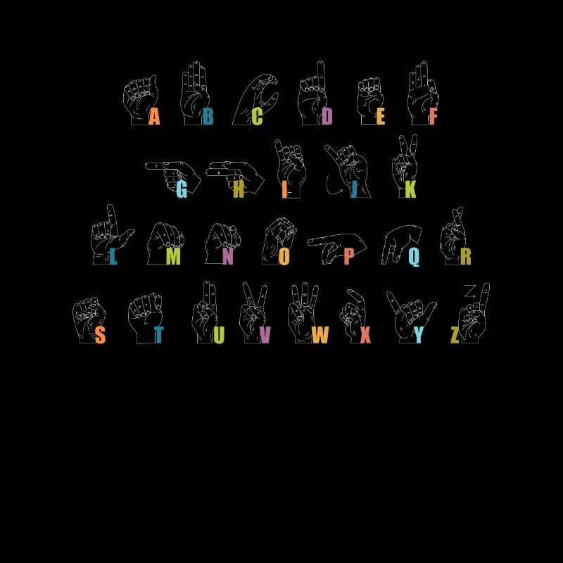 Sign Language Alphabet Shirt Gift