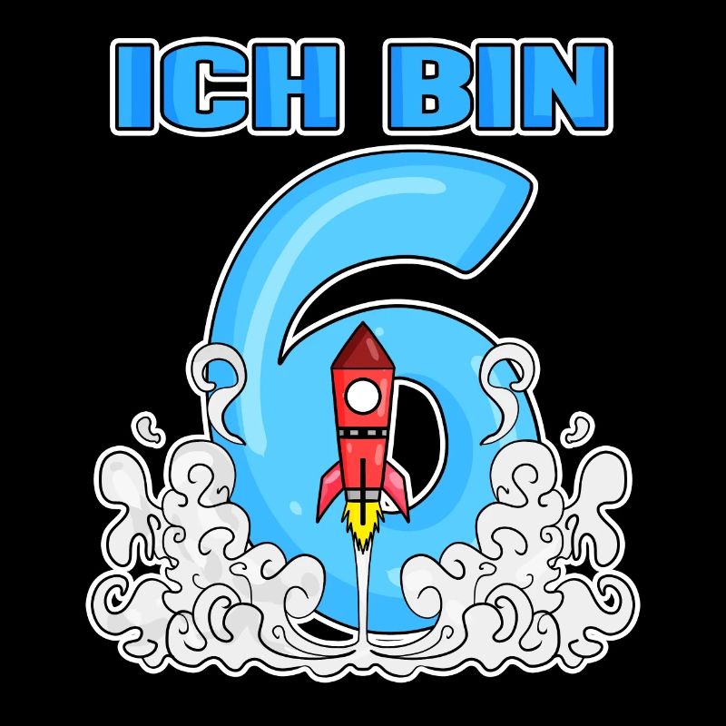 Junge 6 Jahre alt - Ich bin 6 - 6. Geburtstag