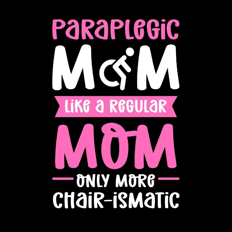 Querschnittsgelähmte Mutter. Rollstuhl Handicap