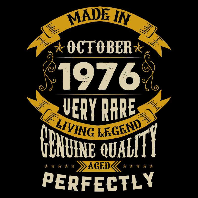 October 1976 Vintage Birthday
