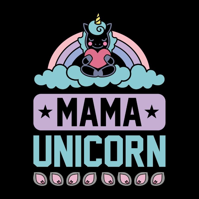Mama Einhorn Licorne