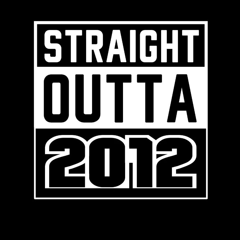 Straight Outta 2012 Geburtstag 2012 Geboren 2012