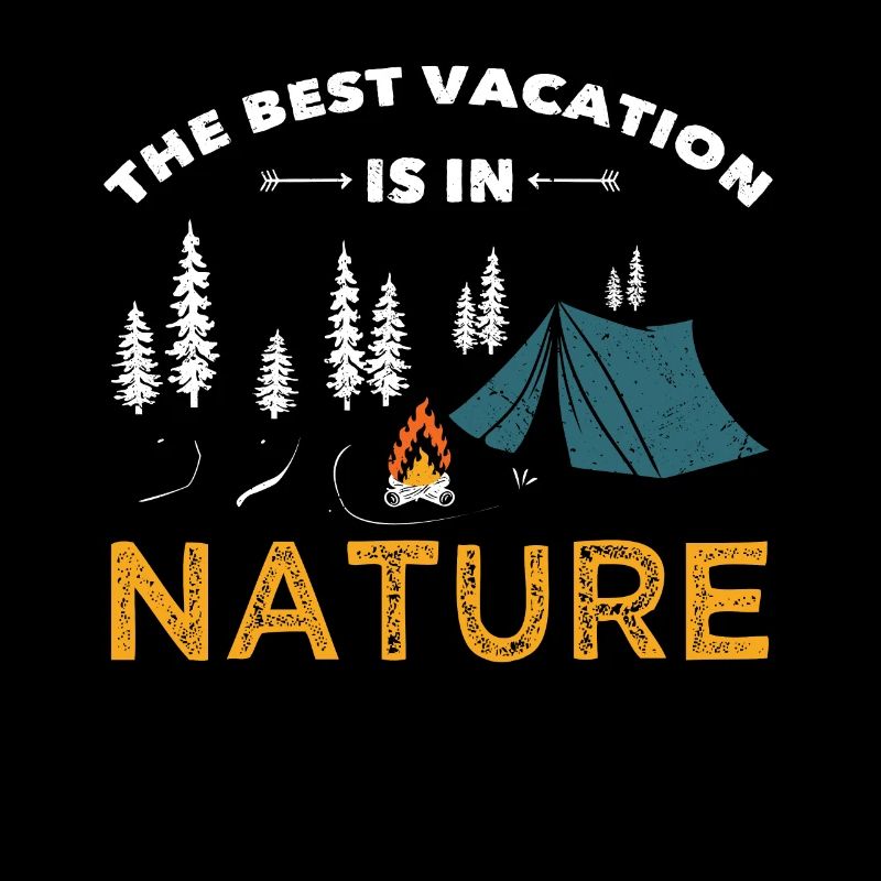 Camping Les meilleures vacances sont dans la nature camper