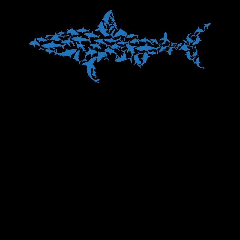 Grand Requin Blanc - Requin Silhouette Shark Fish W