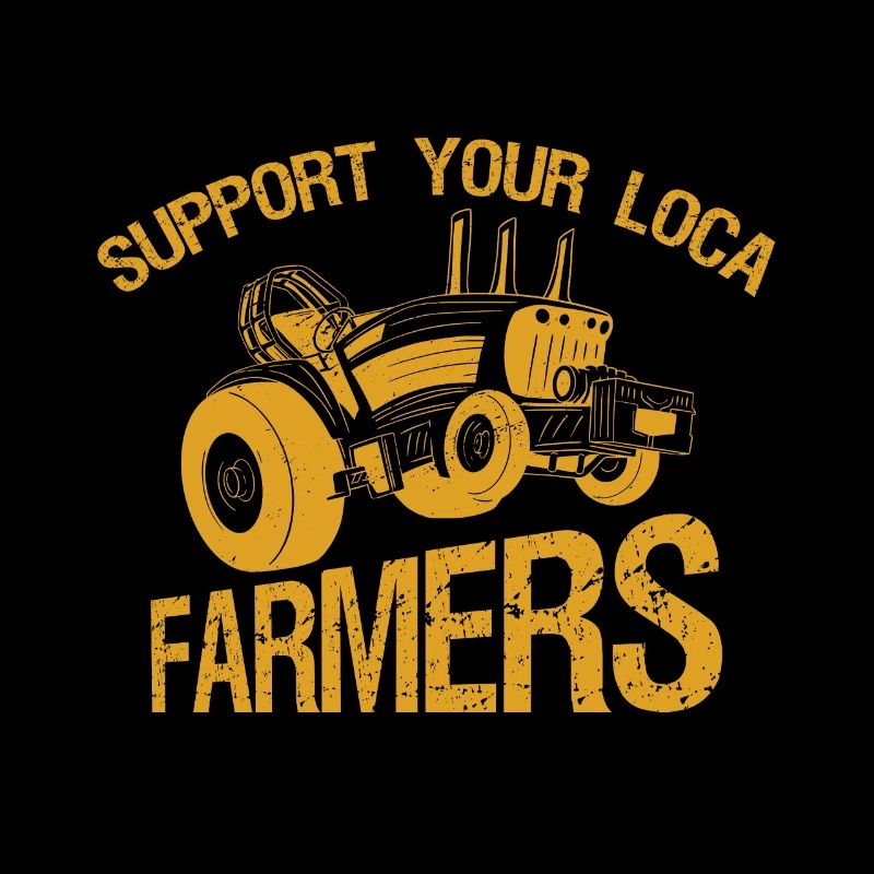 Supporting Local Farmers Farming Tractor