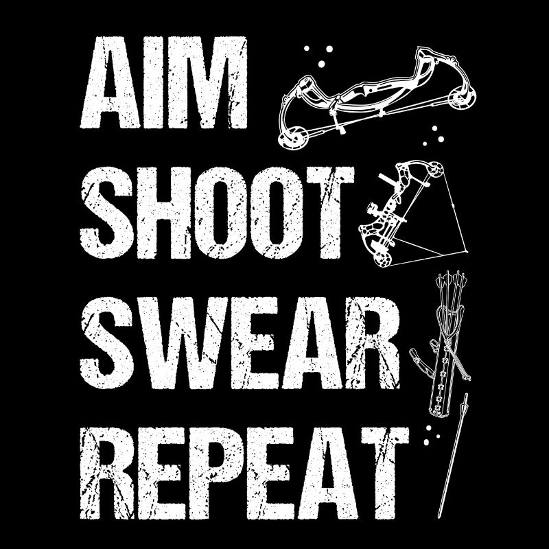 Bowfishing Aim Shoot Swear Repeat Bowfisher