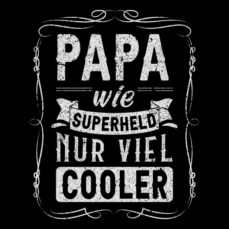 Papa Spruch, Superheld, Vintage-Look, Vatertag