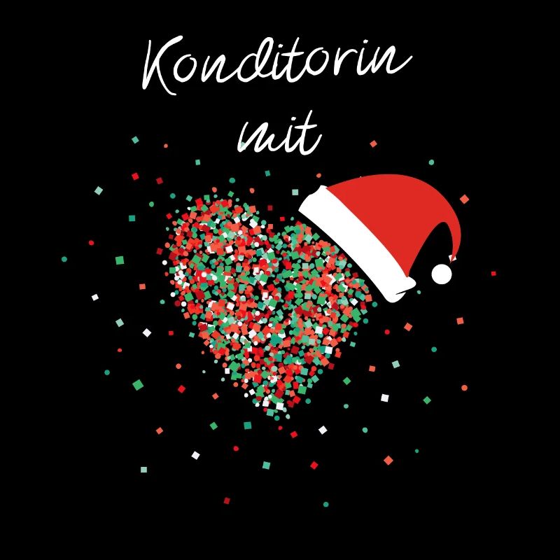 Konditorin mit Herz Backen Weihnachtsgeschenk