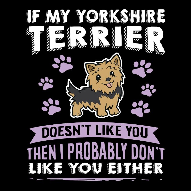 Chiens disant Yorkshire Terrier Design