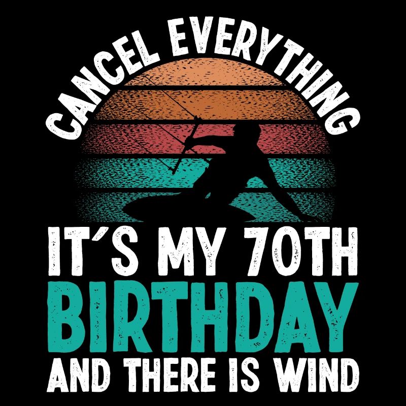 Kitesurfeur de 70 ans Kitesurfing 70 Anniversaire