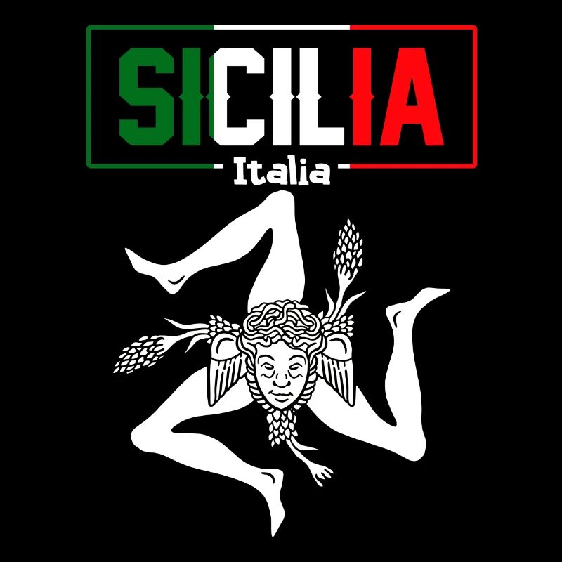 Drapeau de la Sicile Sicile Palerme Italie