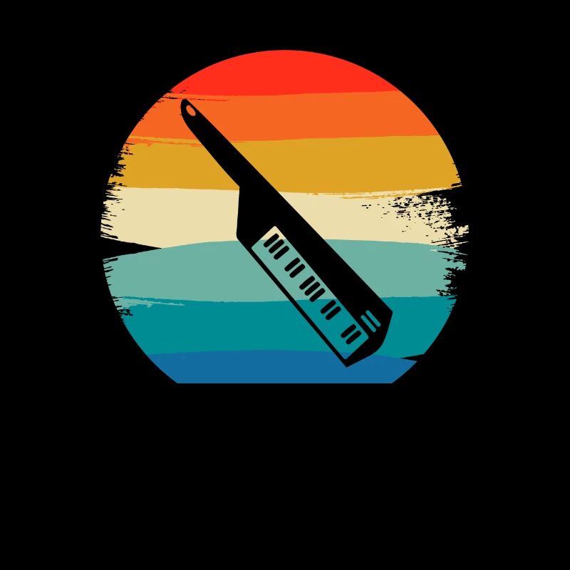 Retro Vintage Classic Keytar Player Instrument