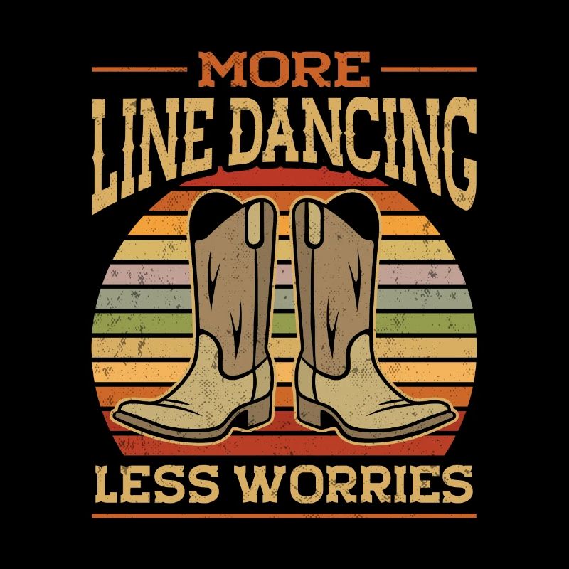 Line Dancing Cowboy Texas Line Dance Geschenk