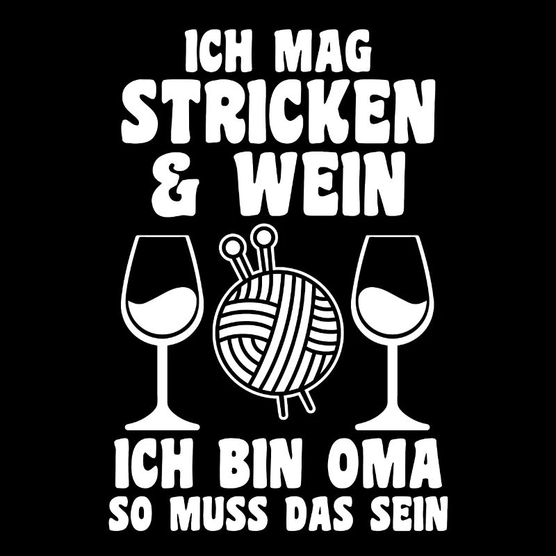 Großmutter Großmama Omi Stricken Oma