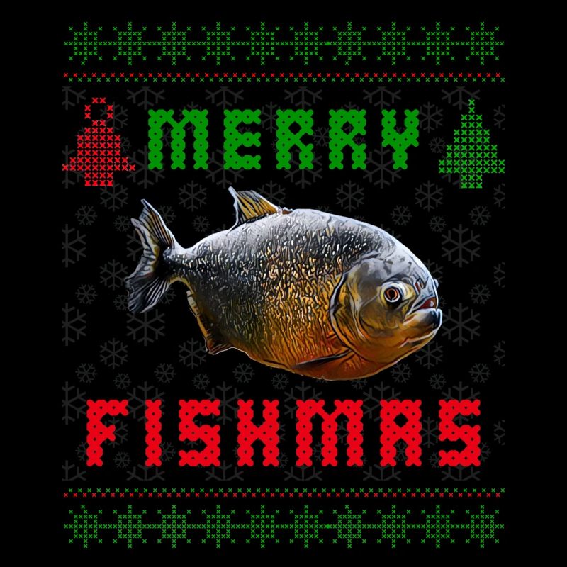 Red Belly Piranha Fish Keeper Ugly Christmas