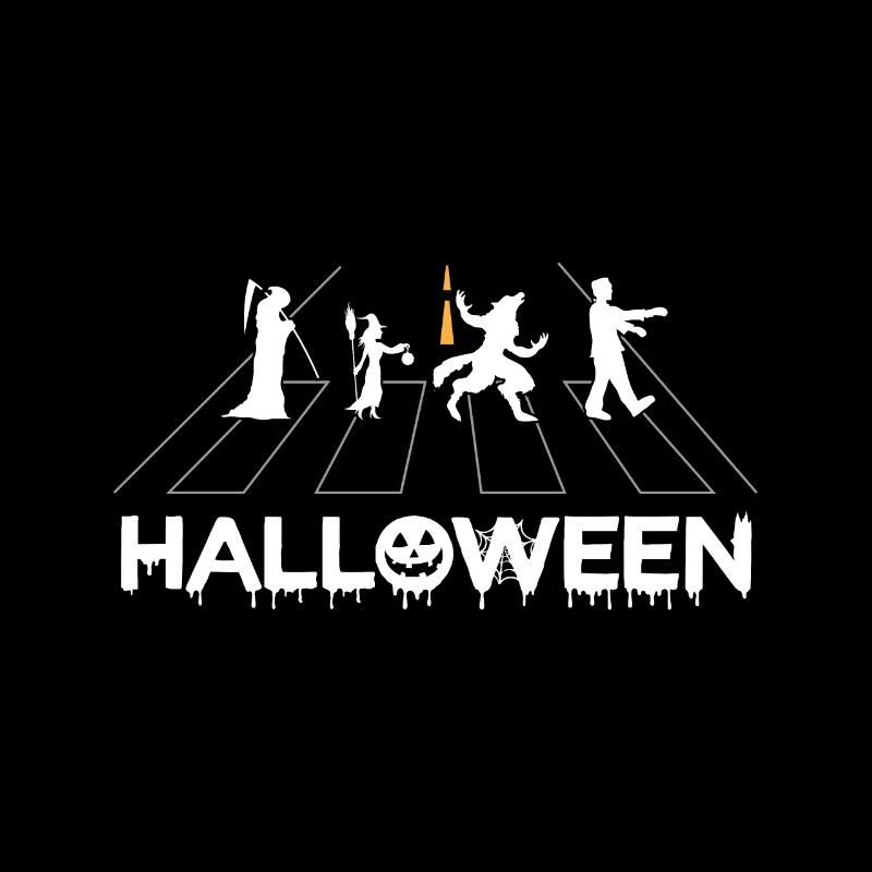 Halloween Creatures Zebra Stripes Funny